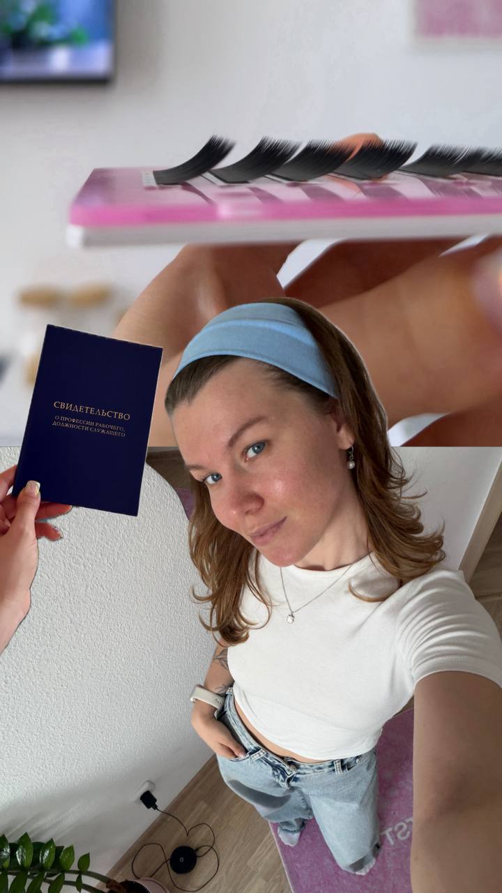 Мария — практикующий мастер и преподаватель по наращиванию ресниц